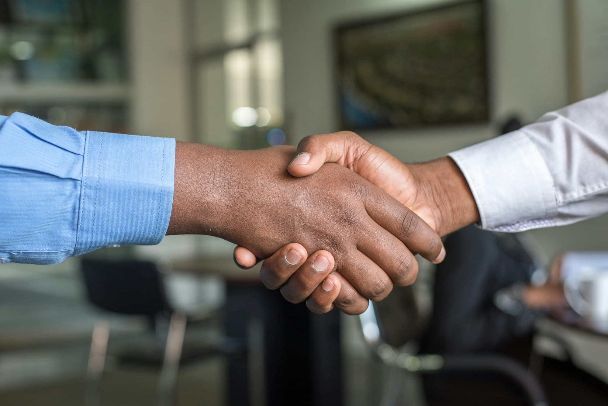 A handshake sealing a business agreement